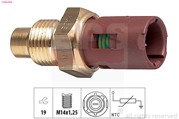 Sensor, temperatura del refrigerante