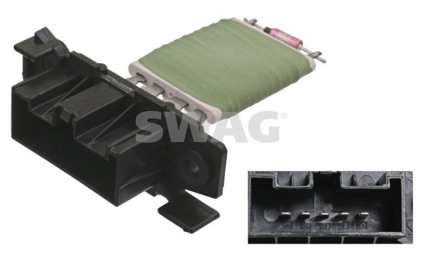 SWAG ellenállás, belső tér szellőzés 40 10 0043