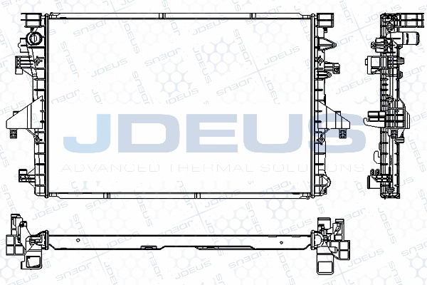 JDEUS hűtő, motorhűtés M-0300510