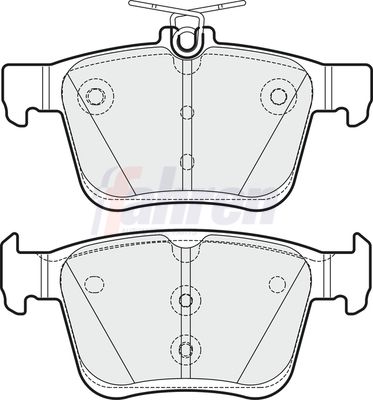 Fahren Brake Pad Set, disc brake FBP3366