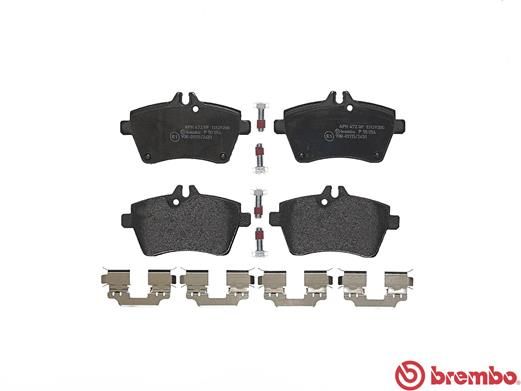 Комплект гальмівних накладок, дискове гальмо, Brembo P50054