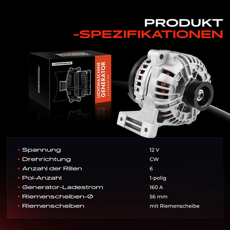 Frankberg 5481FB0001710 Alternator