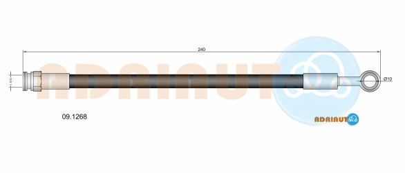Гальмівний шланг, Adriauto 09.1268
