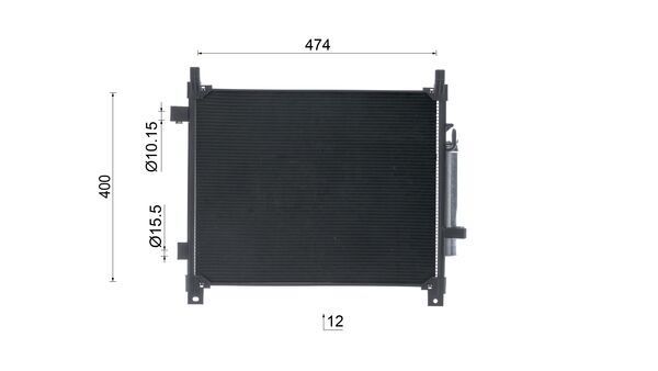 Product Image - Condensor, airconditioning - AC1027000S - MAHLE