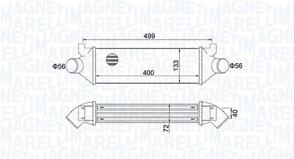 MAGNETI MARELLI FORD интеркуллер Transit 2.4TDCi 00-