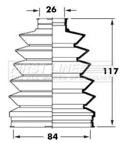 First Line FCB6012 Bellow, drive shaft