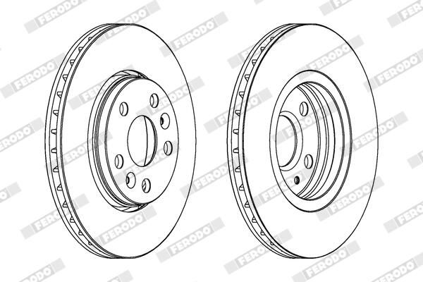 FERODO DDF1733C Brake Disc