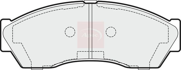 APEC Brake Pad Set, disc brake PAD1478
