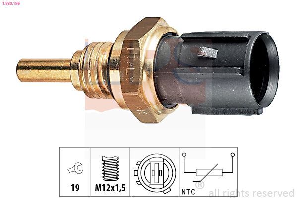 Sensor, temperatura del refrigerante