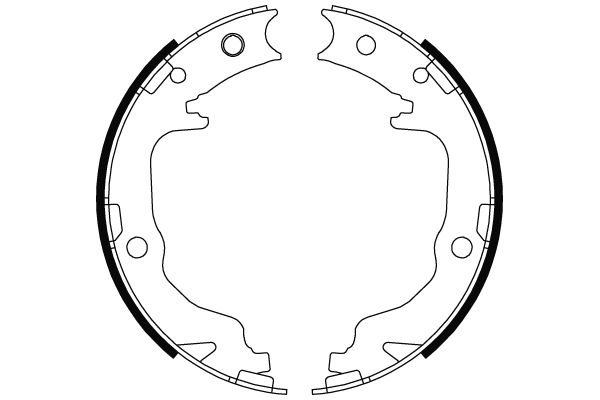 Комплект гальмівних колодок, стоянкове гальмо, CITROEN/MITSUBISHI C4/Lancer/Outlander "06>>, Trw GS8804