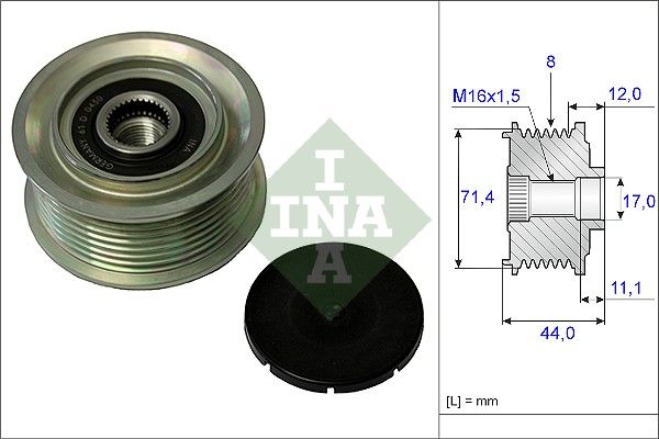 Schaeffler INA generátor szabadonfutó 535 0055 10