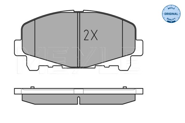 MEYLE 025 247 6616 Brake Pad Set, disc brake