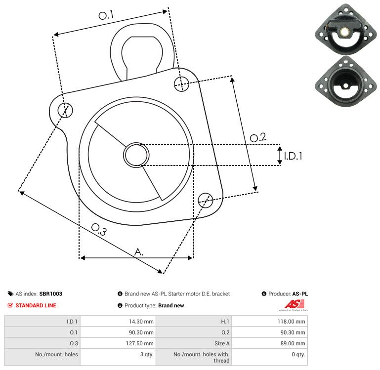 Starterikaas, Karburaator, AS-PL SBR1003