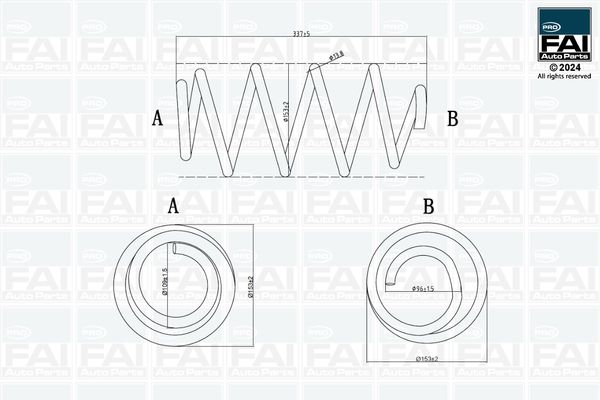 Ресора ходової частини, Fai Autoparts FPCS134