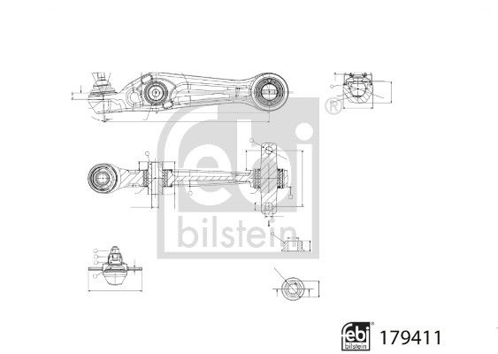 FEBI BILSTEIN 179411 Control/Trailing Arm, wheel suspension