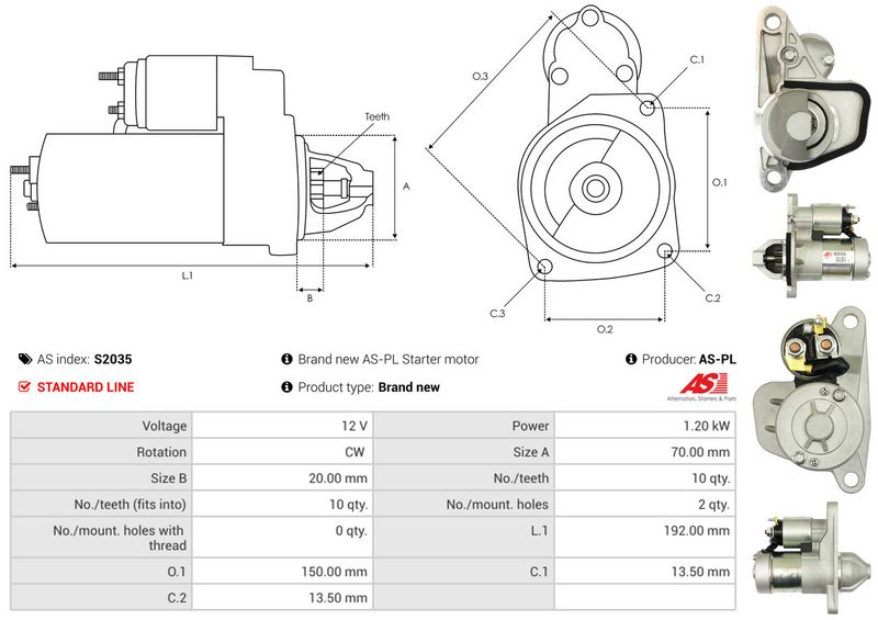 AS-PL S2035 Starter