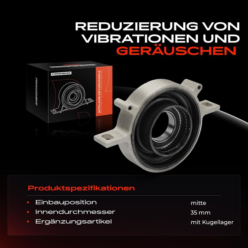 Frankberg 5481FB0048466 Bearing, propshaft centre bearing
