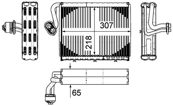 Product Image - Verdamper, airconditioning - AE108000P - MAHLE