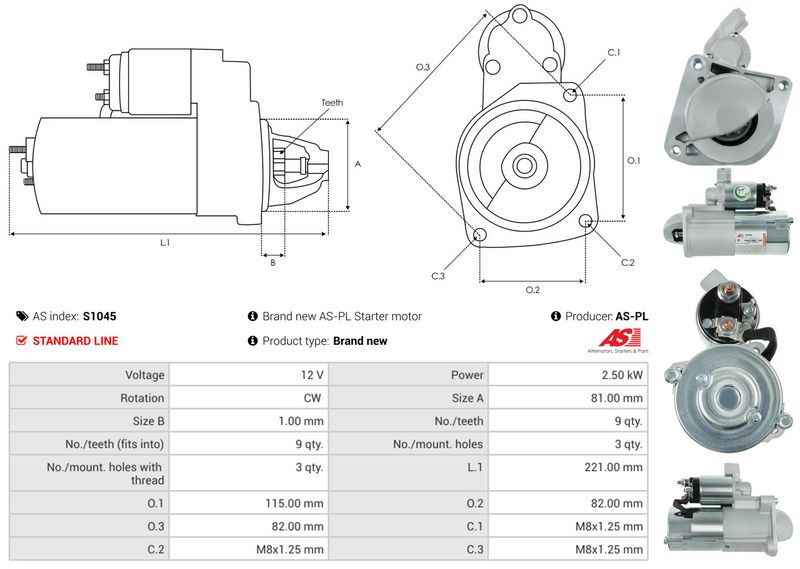 AS-PL S1045 Starter