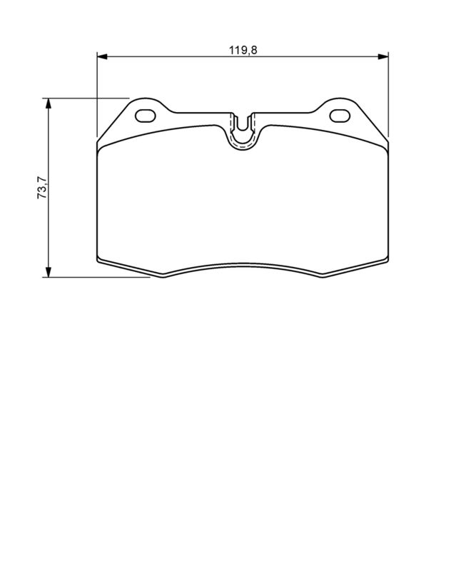 Piduriklotsi komplekt, ketaspidur, BOSCH 0 986 494 282