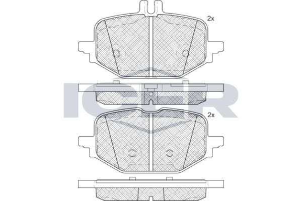 ANDEL 182426 - Brake Pad Set, disc brake