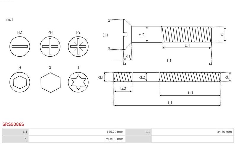 Ремонтний комплект, генератор, Auto Starter SRS9086S