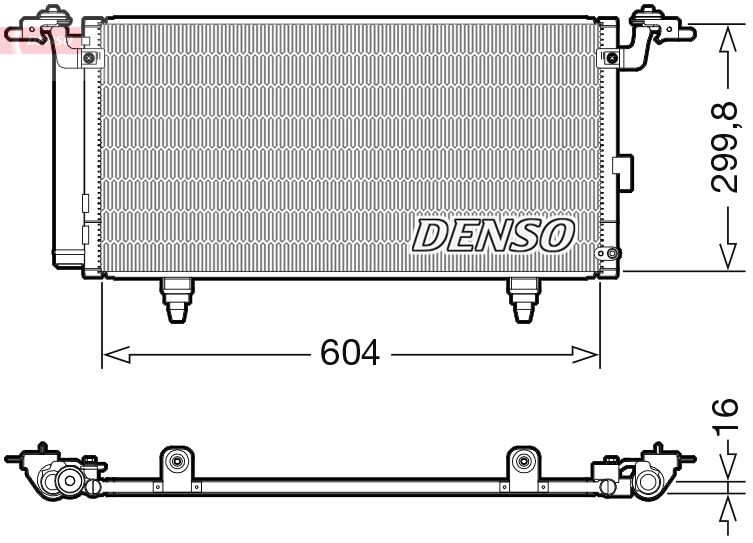 DENSO kondenzátor, klíma DCN36005