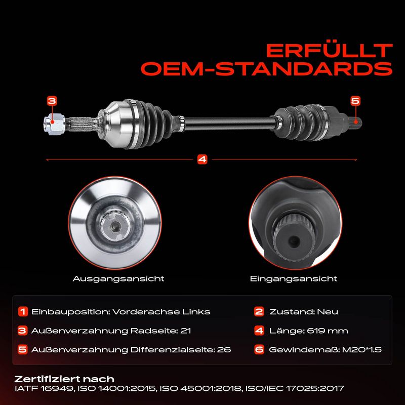 Frankberg 5481FB0010384 Drive Shaft