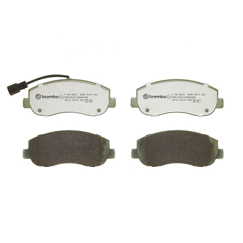 BREMBO P 68 062G Brake Pad Set, disc brake