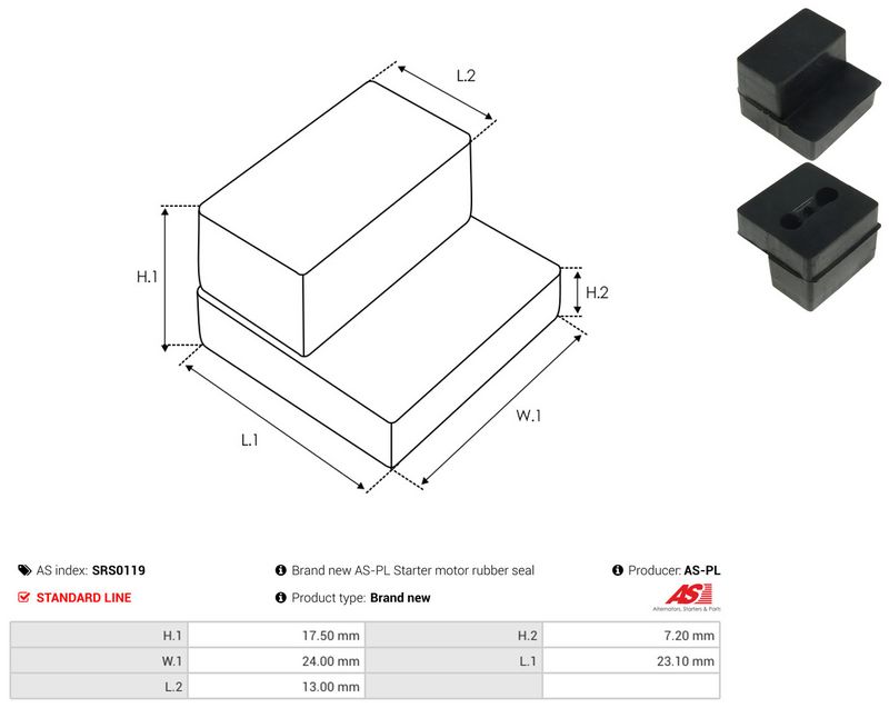 AS-PL SRS0119 Repair Kit, starter