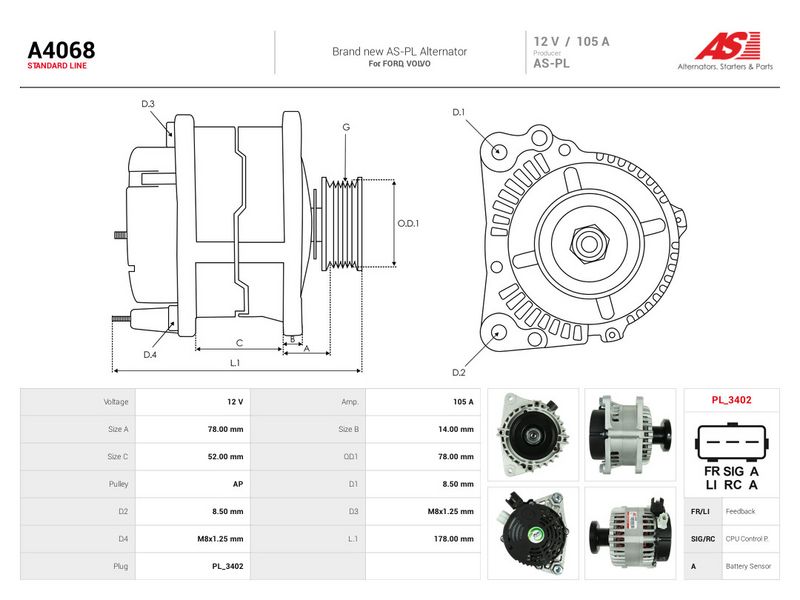 Generaator, AS-PL A4068