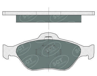 SCT - MANNOL fékbetétkészlet, rögzítőfék SP 363 PR