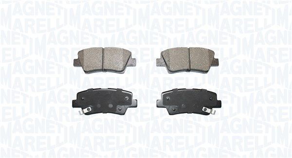 MAGNETI MARELLI fékbetétkészlet, tárcsafék 363916060851