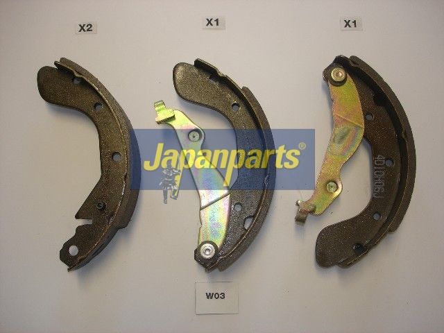 Set saboti frana JAPANPARTS GF-W03AF
