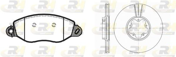 Комплект гальма, дискове гальмо, Roadhouse 8772.02