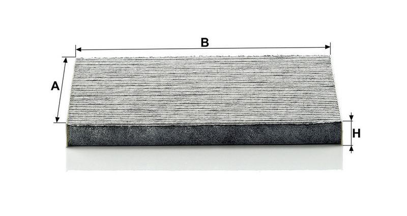 Cabinefilter met actieve kool past: SUBARU OUTBACK  TOYOTA AVENSIS, COROLLA, COROLLA VERSO 1.3-3.0 10.00-03.09