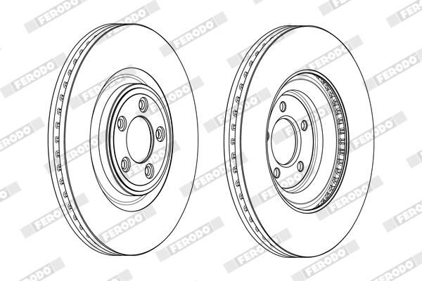 FERODO Disque de frein DDF2107C-1