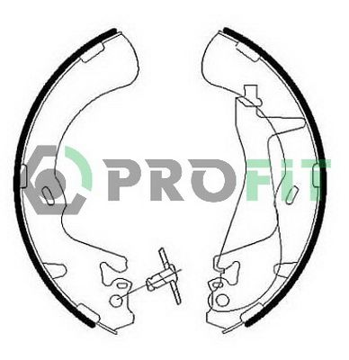 Комплект гальмівних колодок, Profit 5001-0010