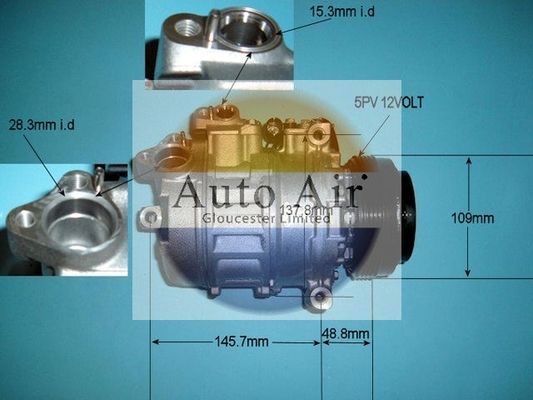 Auto Air Gloucester 14-6464 Compressor, air conditioning