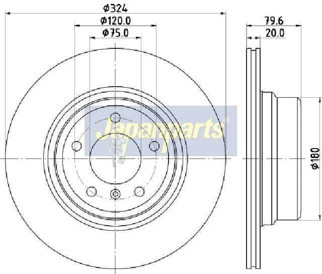 JAPANPARTS Тормозной диск