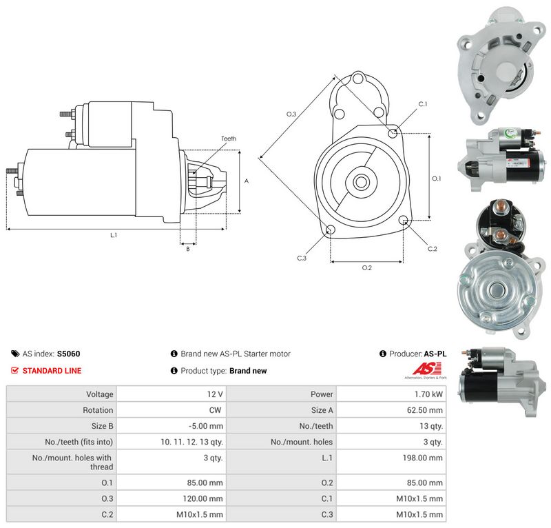 Starter, AS-PL S5060
