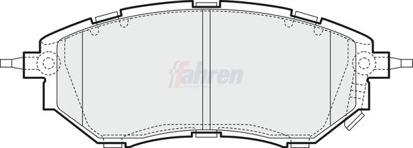 Fahren Brake Pad Set, disc brake FBP4248