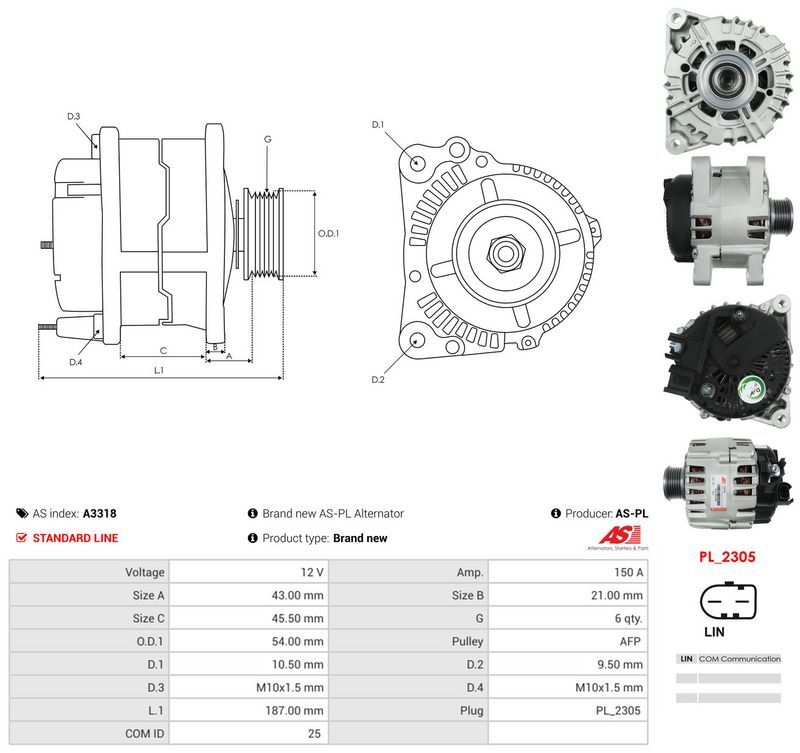 Generaator, AS-PL A3318