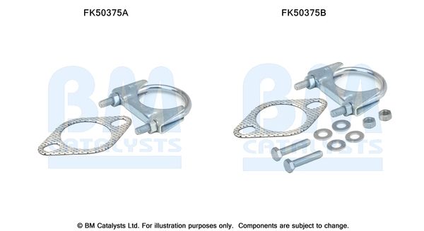 BM CATALYSTS szerelőkészlet, kipufogócső FK50375