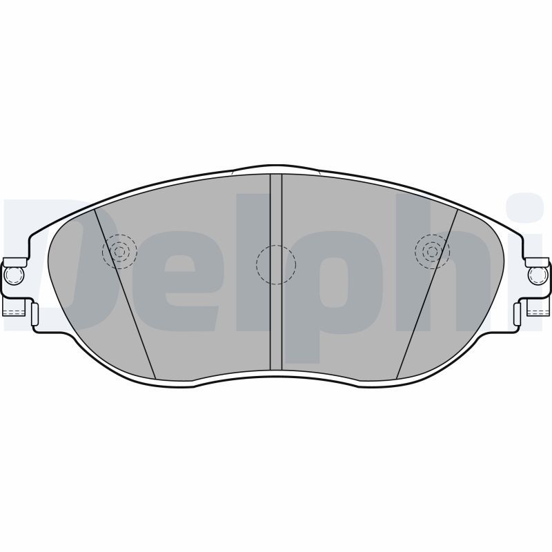 DELPHI Volkswagen тормозные колодки передний Audi A3,Seat,Skoda Octavia,Golf VII,Sharan 10-