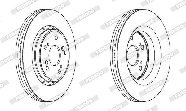 FERODO DDF1820C Brake Disc