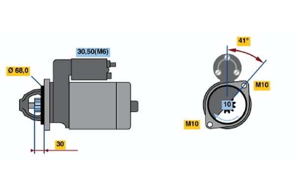 BOSCH 0001109273 Starteris