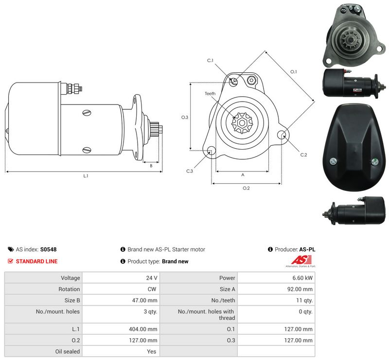 AS-PL S0548 Starter