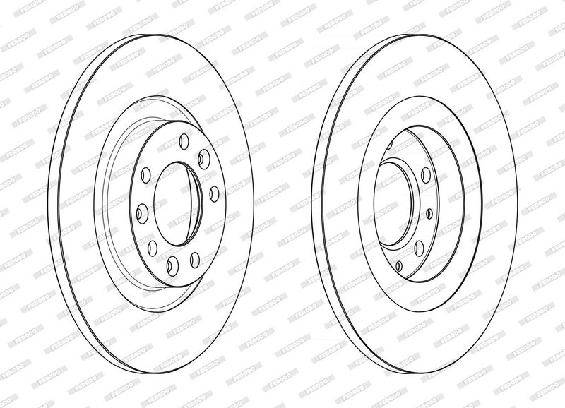 FERODO Disque de frein DDF2654C