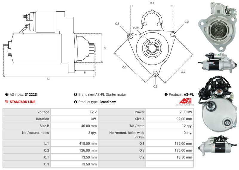 AS-PL S1222S Starter